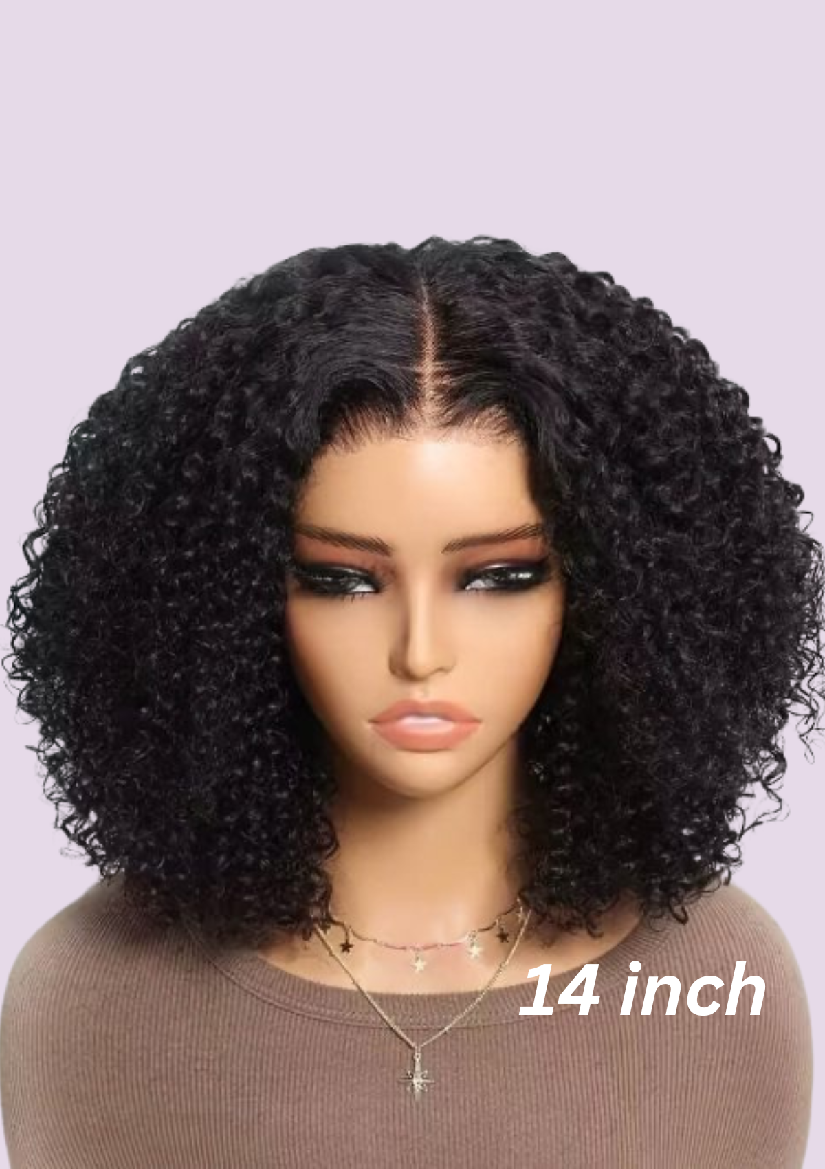 Loana Black Kinky Curly Glueless Wear And Go HD Wig