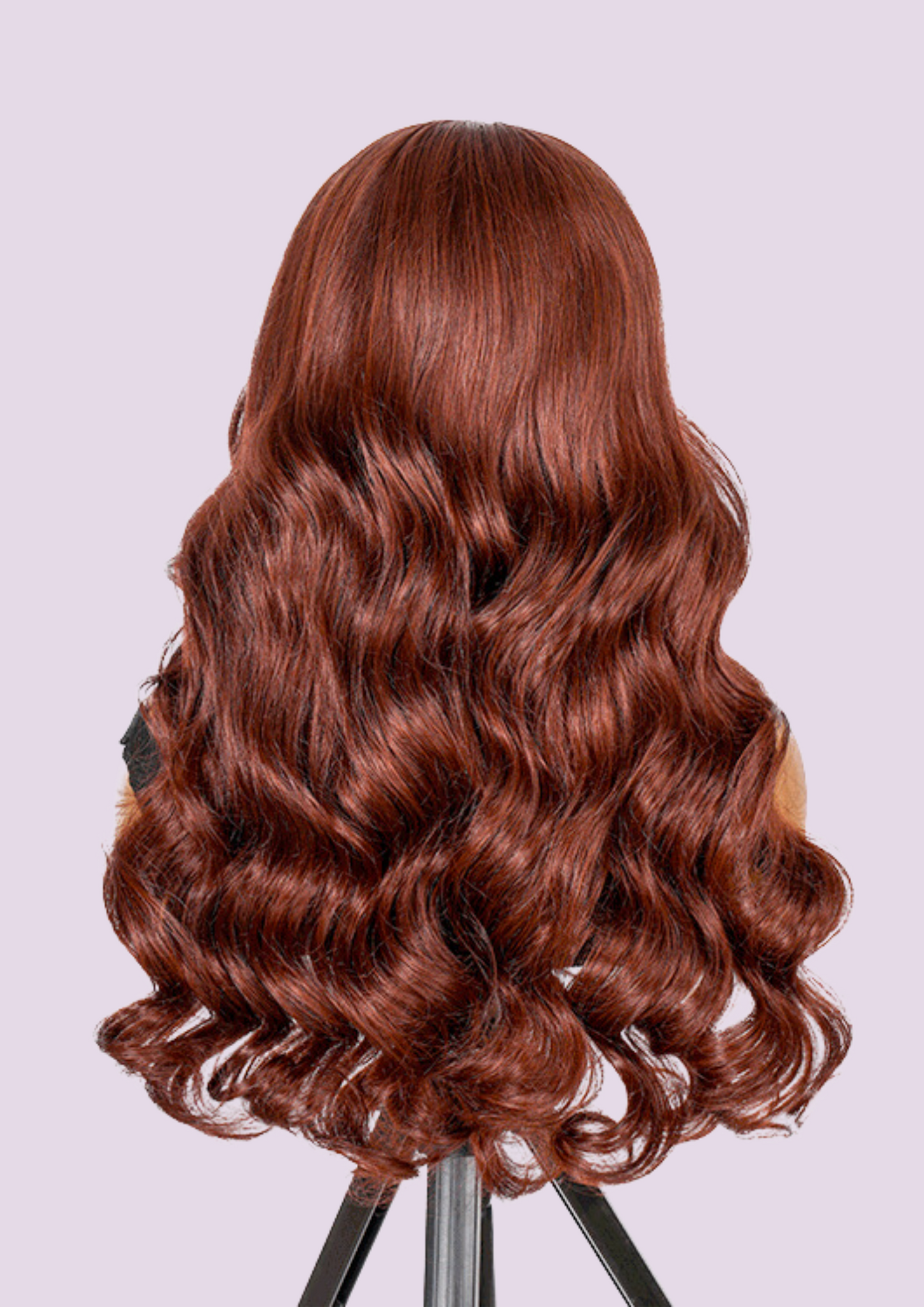 Ashley Reddish Brown Body Wave Glueless Wear and Go HD Wig