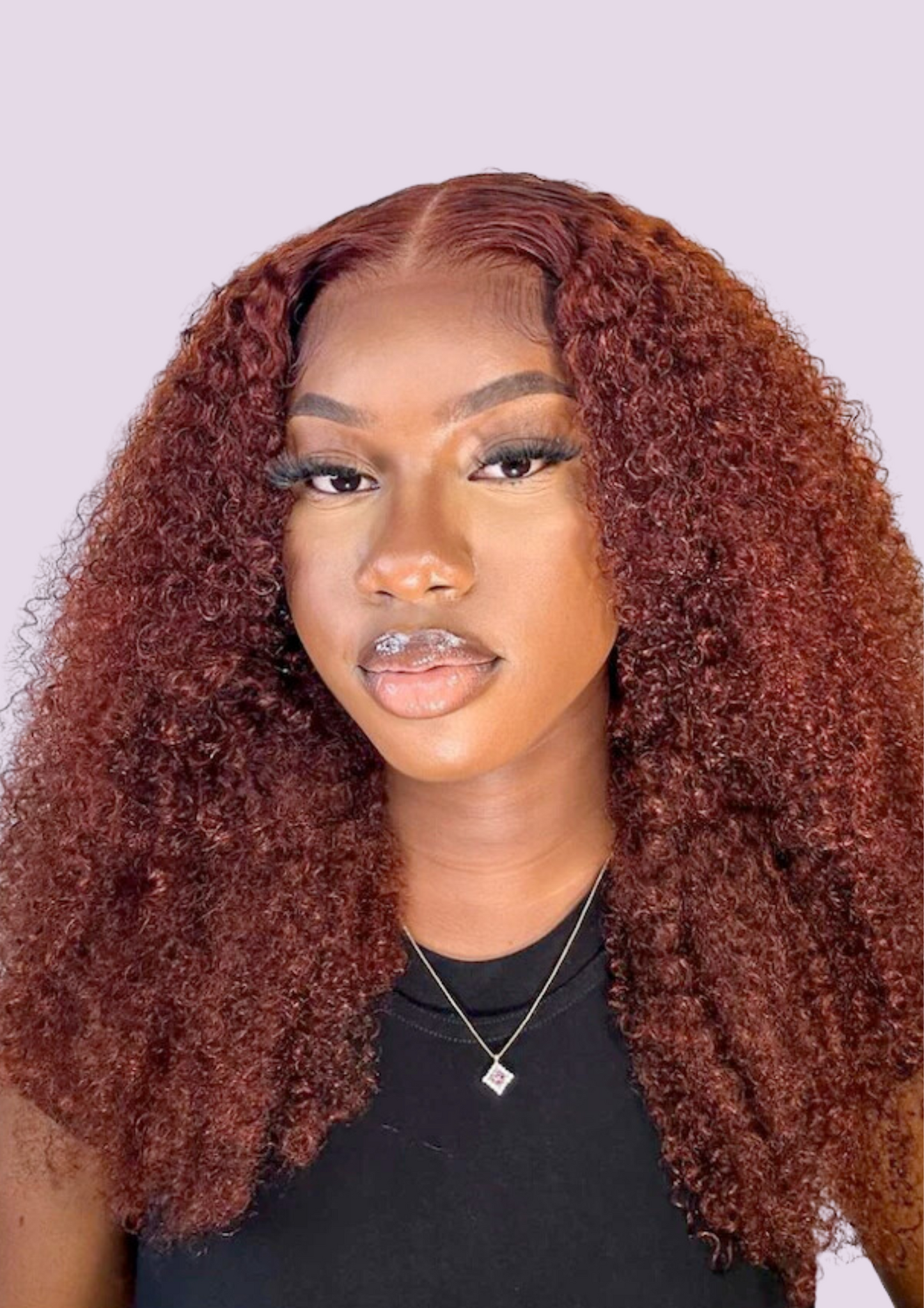 Morina Red Brown Glueless Wear And Go HD Wig