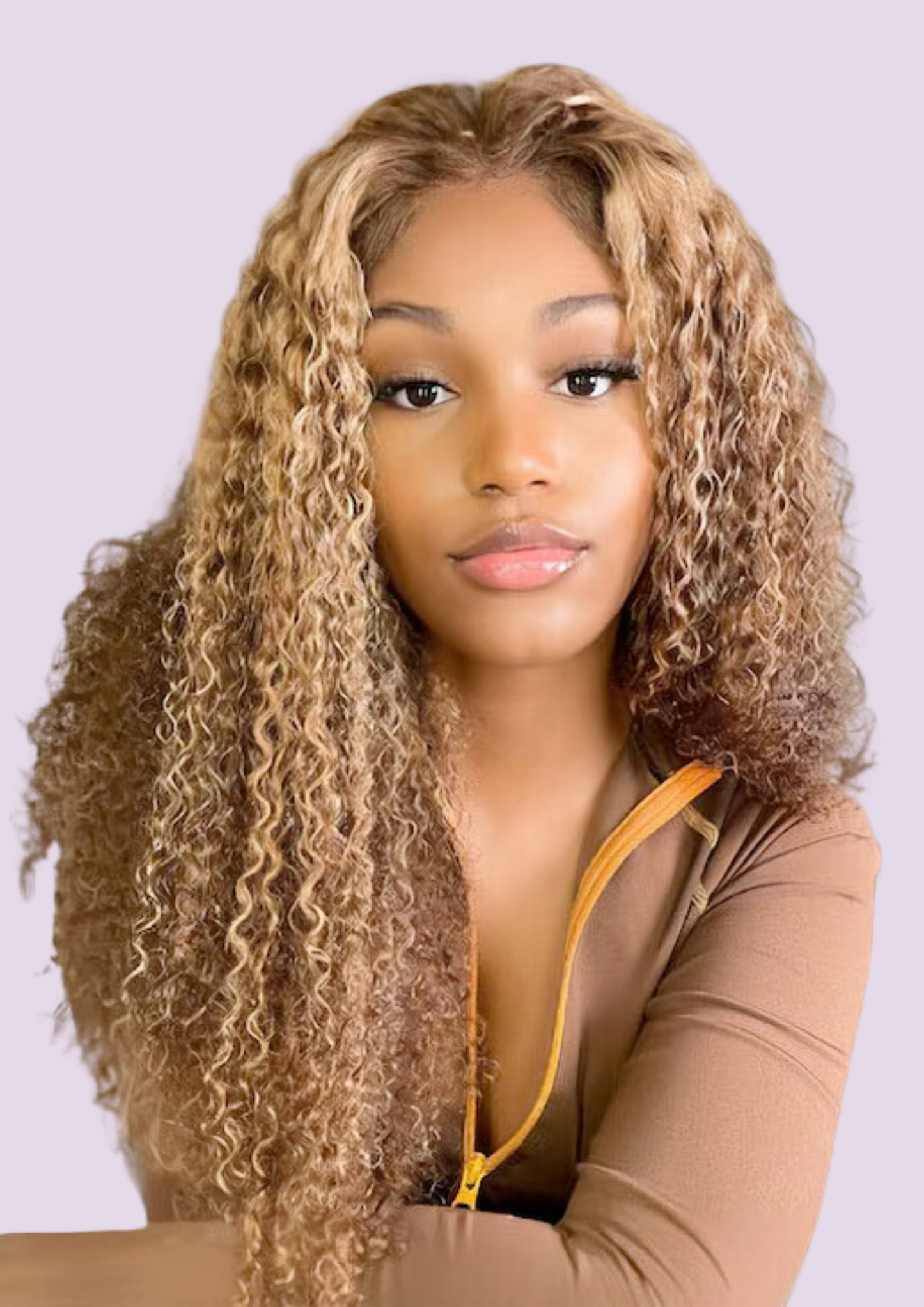 Shanice Kinky Curly Highlight Glueless Wear And Go HD Wig