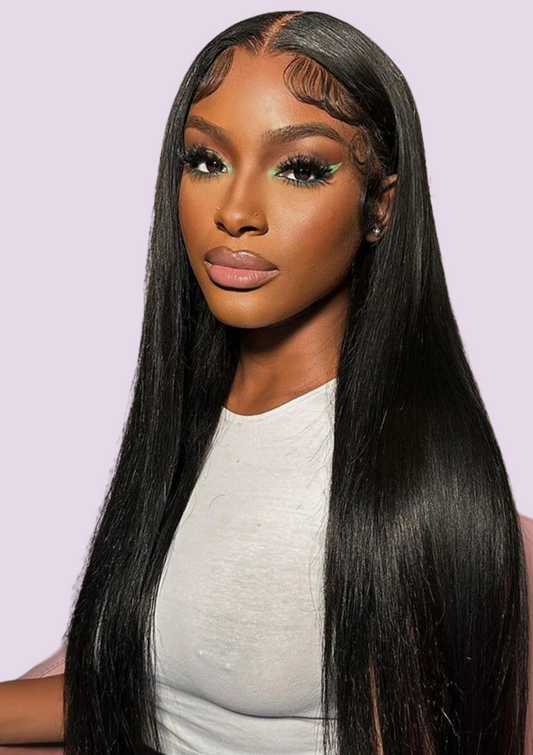 Alina Black Straight Glueless Wear And Go HD Wig