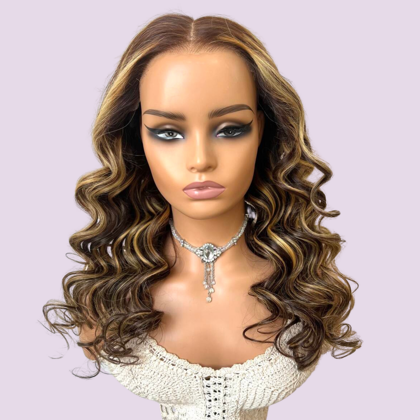 Ivory Bodywave Highlight Glueless Wear And Go HD Wig