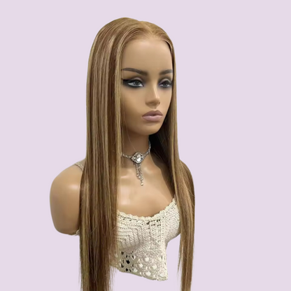 Isabelle Blonde Highlight Glueless Wear And Go HD Wig